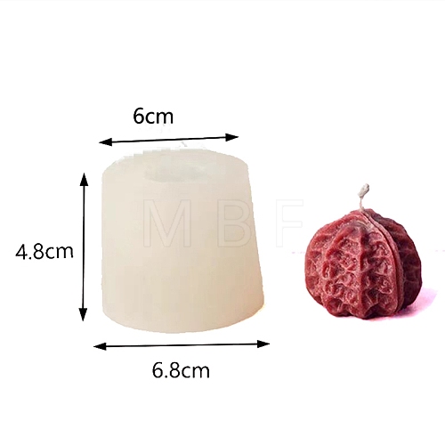 DIY Walnut Food Grade Silicone Candle Molds PW-WGE9EC1-01-1