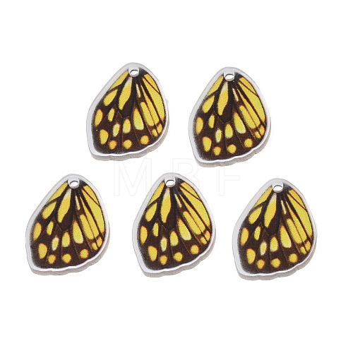 Printed Translucent Acrylic Pendants OACR-N133-026-1