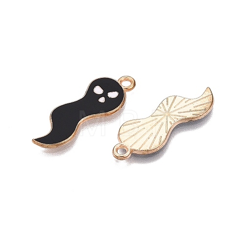 Halloween Theme Alloy Enamel Pendants PALLOY-N176-41B-RS-1