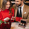 Wooden Jewelry Storage Magnetic Gift Cases for Cufflinks CON-WH0095-78C-1-5