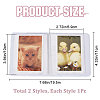 2 Books 2 Colors 3 Inch PVC Mini Love Heart Hollow Photocard Holder Book AJEW-CP0005-84-2
