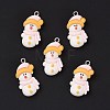 Opaque Resin Pendants LS-RESI-G028-01P-2