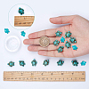 100Pcs 2 Sizes Dyed Synthetic Turquoise Beads Strands G-SC0001-59-3