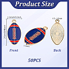 50Pcs Alloy Enamel Pendants ENAM-GA0001-24-2