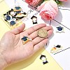 20Pcs 5 Styles Graduation Season Golden Plated Alloy Enamel Pendants ENAM-CJ0006-14-4