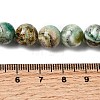 Natural Green Line Jasper  Beads Strands G-L639-A01-8mm-5