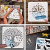 Plastic Reusable Drawing Painting Stencils Templates DIY-WH0202-264-4