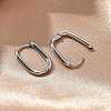 Non-Tarnish 304 Stainless Steel Oval Hoop Earrings EJEW-M218-02A-P-3
