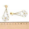 Electroplate Glass Dangle Earrings for Women EJEW-MZ00796-6