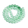 Crackle Transparent Glass Beads Strands GLAA-Q108-02A-05-2