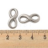304 Stainless Steel Connector Charms STAS-O004-02P-3