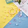 150 Pieces Random Rose Acrylic Beads Bear Pastel Spacer Beads Butterfly Loose Beads for Jewelry Keychain Phone Lanyard Making JX543C-6
