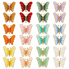 24Pcs 12 Colors Cloth Self Adhesive Patches FIND-FG0003-49-1