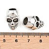 Tibetan Style Alloy European Bead Rhinestone Settings PALLOY-A024-19AS-1-3