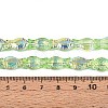 Transparency Electroplate Glass Beads Strands GLAA-T023-40A-11-2