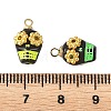 Halloween Opaque Acrylic & Alloy Pendants PALLOY-JF05969-02-3