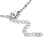 Non-Tarnish 304 Stainless Steel Textured Bar Link Chain Necklace NJEW-K249-10P-3