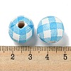 Printed Wood European Beads WOOD-G022-13K-3