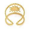 Golden 304 Stainless Steel Open Cuff Rings RJEW-K261-06G-02-3
