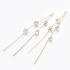 Brass Big Chain Tassel Pendants X-KK-S348-062-2