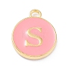 Golden Plated Alloy Enamel Charms LS-ENAM-Q437-14S-1