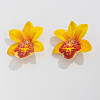 Cloth Flower Stud Earrings FS-WG643B1-07-1