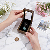 Wood Pendant Storage Boxes with Visible Window and Magnetic Lid CON-WH0107-100A-3
