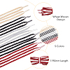 5 Pairs 5 Colors Two Tone Flat Polyester Braided Shoelaces DIY-FH0005-41B-02-5