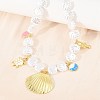 Ocean Brass Pave Cubic Zirconia and Enamel Sea Animals Pendant Necklaces KK-CBA4547-03A-G-2