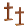 Easter Wood Cross Figurines Ornaments DJEW-WH0063-67B-1