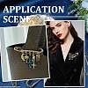 16Pcs 2 Colors Iron Rhinestone Safety Pins FIND-SC0022-85-5