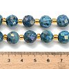 Electroplated Natural Druzy Geode Crystal Beads Strands G-F833-P01-10mm-05-5