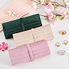 Portable Rectangle Velvet Jewelry Storage Rolls ABAG-WH0046-105C-7