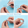 DIY Finger Rings Making Kits DIY-SC0020-61-9