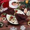 Christmas Theme Wooden Napkin Rings AJEW-WH0261-90-7
