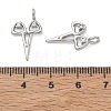 Brass Micro Pave Clear Cubic Zirconia Pendants CU-CBA5585-02P-3