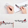 2Sets 2 Colors Waterproof Plastic Self-adhesive Stickerr Car Stickers DIY-FH0002-94-2