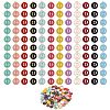 120Pcs 12 Colors Golden Plated Alloy Charms ENAM-SZ0001-64D-8