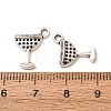Tibetan Style Alloy Charms AL-CBA5212-10AS-3