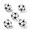 Sport Printing Opaque Acrylic Beads OACR-Z035-06-1