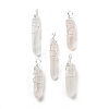 Natural Quartz Crystal Big Pointed Pendants G-P253-01S-01-2