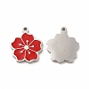 304 Stainless Steel Enamel Charms STAS-F291-06P-2