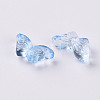 Transparent Spray Painted Glass Beads GLAA-S190-018A-05-3