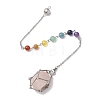 304 Stainless Steel Chain Macrame Pouch Empty Stone Holder Dowsing Pendulums HJEW-JM02327-02-4