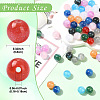20Pcs Round Imitation Cat Eye Resin Beads RESI-YW0004-43A-3