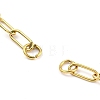 304 Stainless Steel Paperclip Chains Bracelet Making AJEW-P119-03G-2