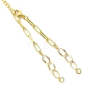 Brass Paperclip Chain & Twisted Chain Bracelet Making AJEW-JB01618-2