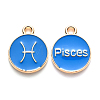 Alloy Enamel Pendants X-ENAM-S124-01B-02H-1