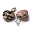 Natural Rhodonite Pendants G-I311-A14-3