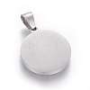 304 Stainless Steel Enamel Pendants STAS-E439-90U-P-2